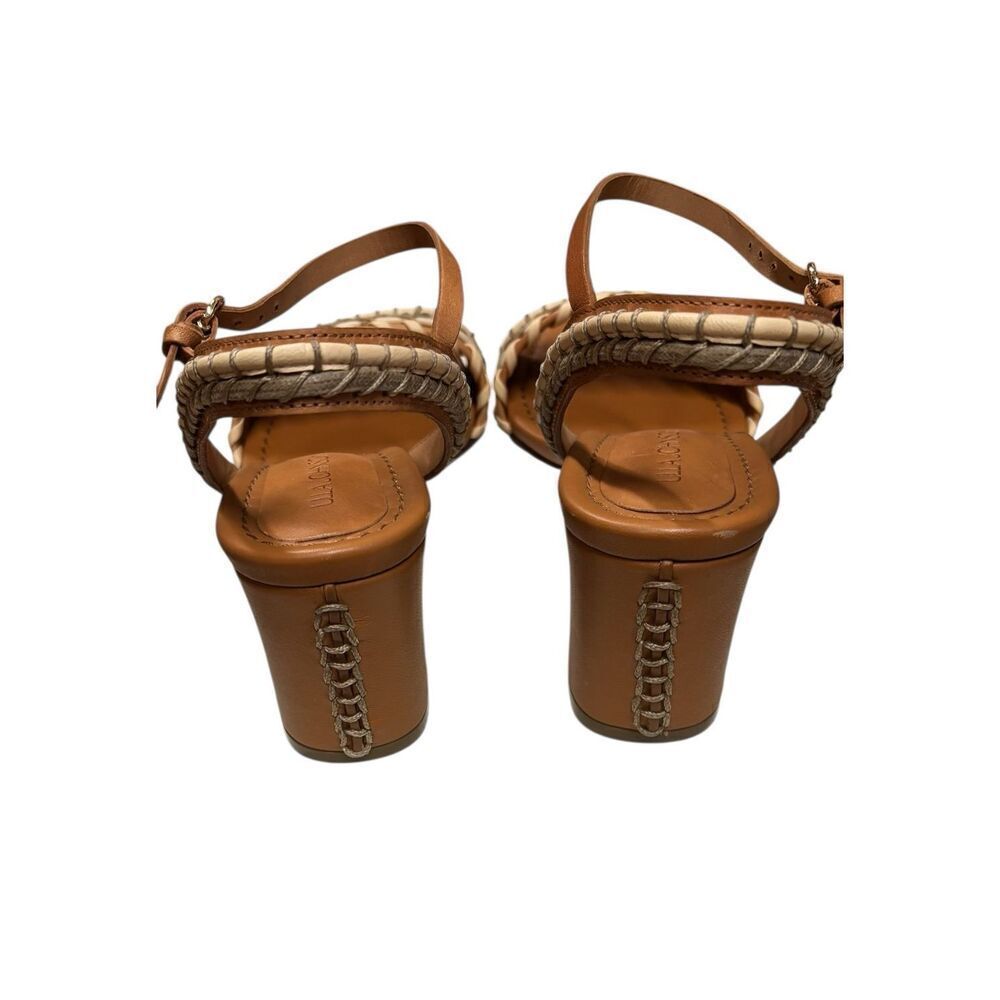 ULLA JOHNSON Sofia 70mm interwoven leather sandals NWB Size in Rust/Copper NWB S - Picture 3 of 9